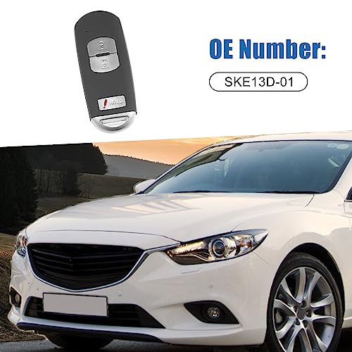 Coque de clé SKE13D-01 Antichoc Mazda 3 Accessoire Protection Noir - 2