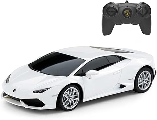 Miniatura 1 de RASTAR Lamborghini HURACÁN LP610-4 Control remoto de radio de coche RC con control remoto escala 124 blanco