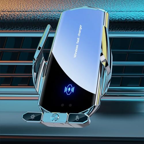 Cargador inalámbrico para coche Qi 15W y soporte de móvil para iPhone y Android 6