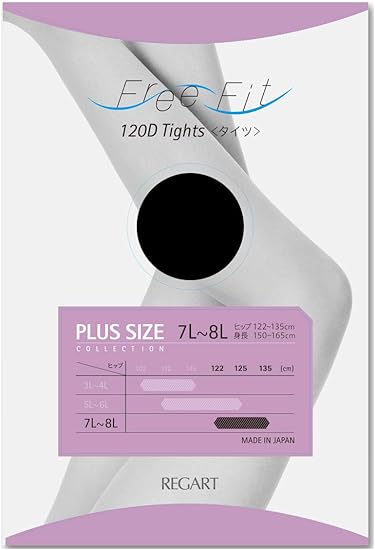 Amazon.co.jp: 日本製ゆったりタイツ120デニール・3L 4L 5L 6L 7L 8L 