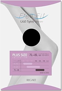 [フリーフィット] 日本製ゆったりタイツ120デニール・3L 4L 5L 6L 7L 8L