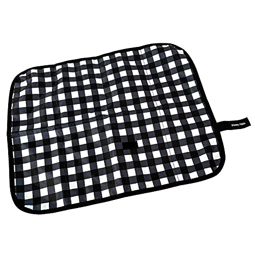 ペット カフェマット/ギンガムブラック