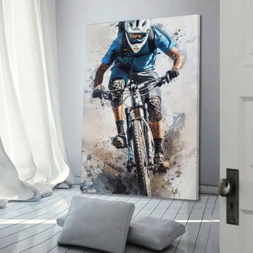 Poster mural de qualité supérieure sur toile rétro encadrée 50x75 cm - 3