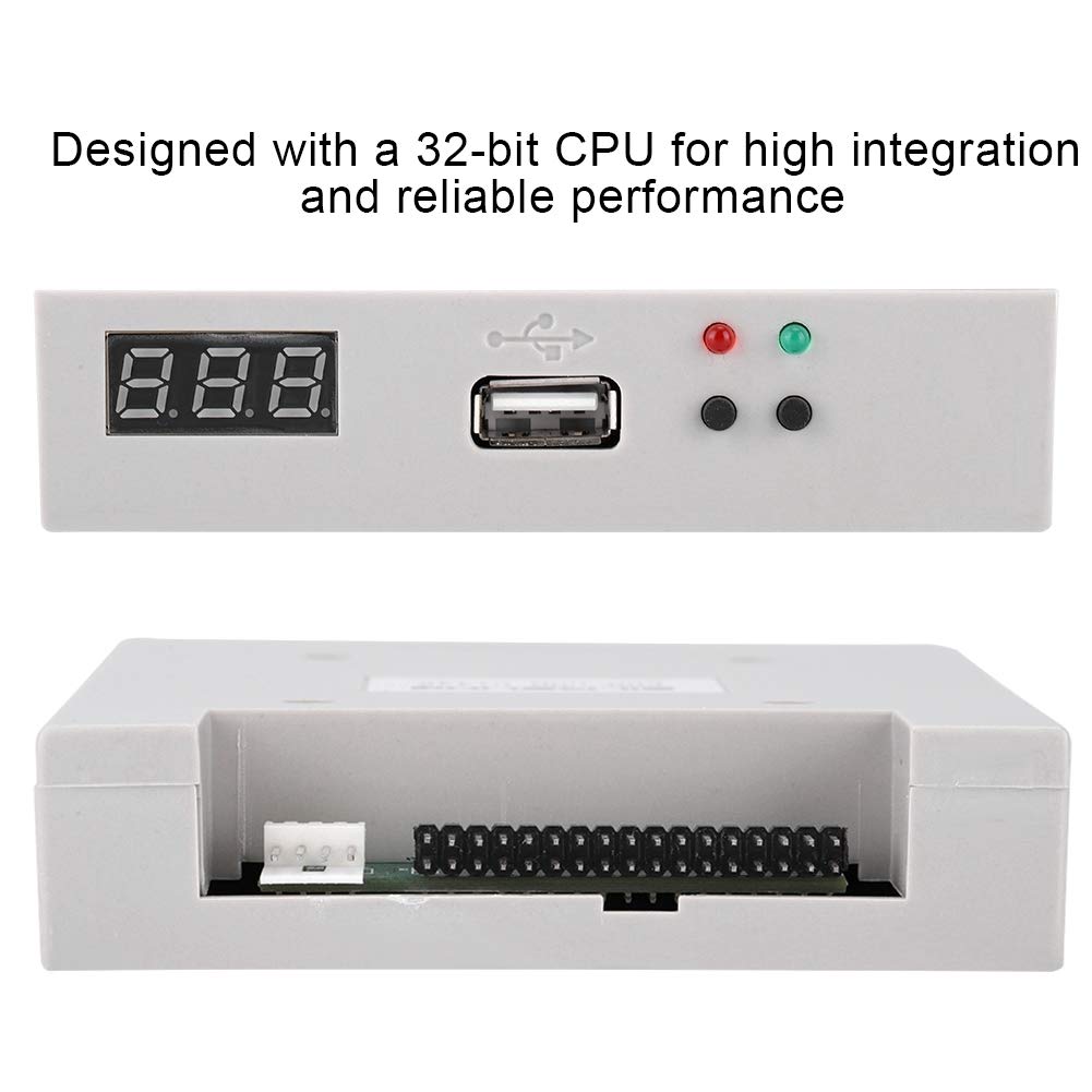 ciciglow Diskettenlaufwerk Emulator, FDD-UDD U144K 1,44 MB USB SSD Diskettenlaufwerk Emulator für Computer Daten Werkzeugmaschinen Bearbeitungszentren