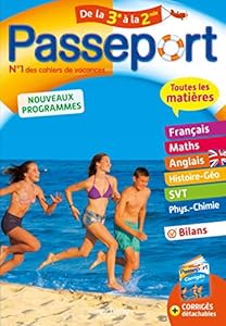 Passeport Cahier de Vacances 2019 - Toutes les matières de la 3e à la 2de