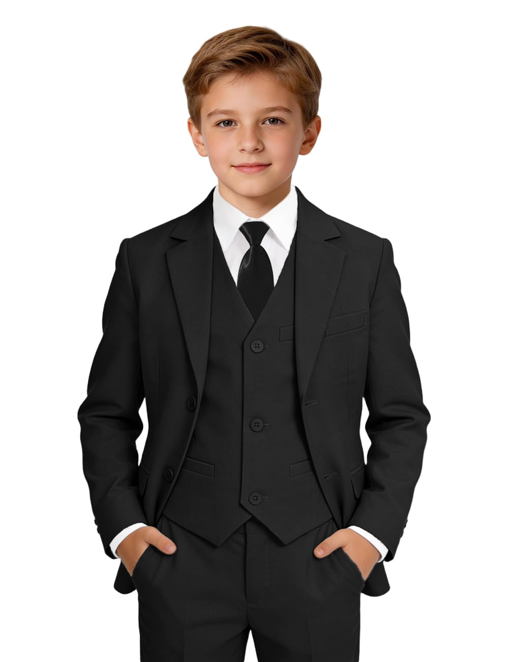 Jungen Boys' Formal Suit Abendanzug - Set (5er Pack)