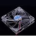 Produktbild 73JohnPol PC Computer Lüfter Quad 4 LED Licht 120mm PC Computer Gehäuse Lüfter Mod Leiser Molex Anschluss Einfach installierter Lüfter 12V, Blaulicht