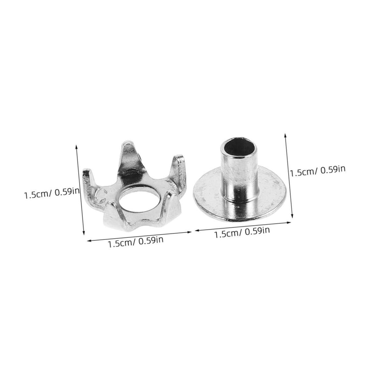 Cramponi da Scarpa Antiscivolo 100 Pezzi in Acciaio Inox Argento | Punte di Ricambio, per Suole e Stivali, Uso su Superfici Ghiacciate, Adatti ad Attività All'aperto