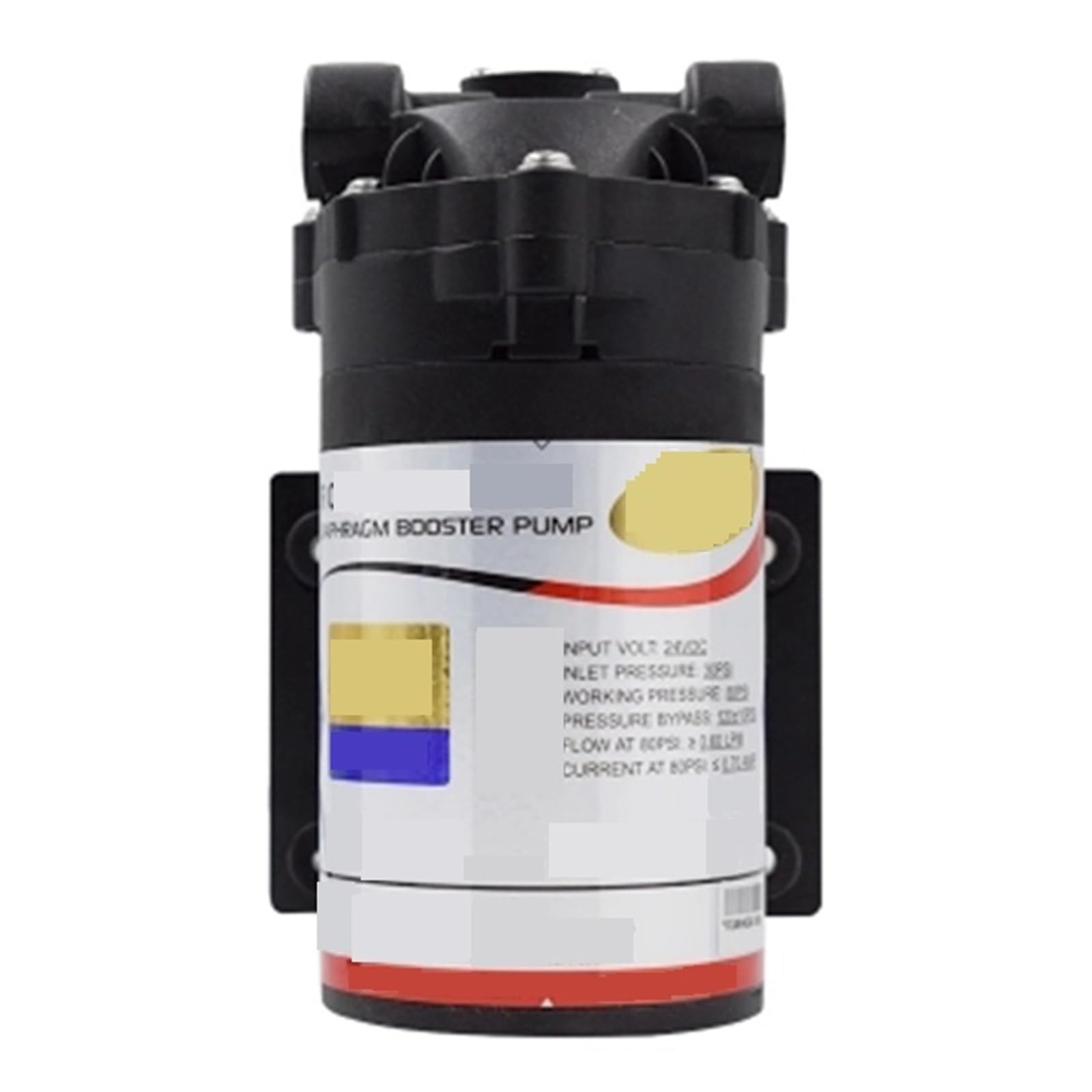 Cczrd One Color Dc 24V Ro Diaphragm Booster Water Pump 50Gpd Automatic 75/100Gpd Increase Reverse Osmosis System Pressure Smooth Operation Flow Steady Reliable(75G)