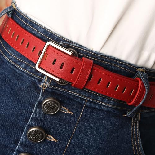 Stylish Leather Belt Minimalists Women's Leather Waistband Office Wear Belt For Leisures Outings4