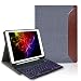 Produktbild iPad 10.2 2020 Tastaturetui mit beleuchteter Business-Folio-Abdeckung aus Lachesis-Leder mit Bluetooth-Tastaturanzug für iPad 7/8. Gen/iPad Air 3 10,5"2019 / iPad Pro 10,5" 2017, Denim Grey