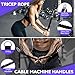 Turakun Cable Machine Attachments Set: 6 Pack LAT Pulldown Attachments Bar for Home Gym Accessories Tricep Rope Double D Handles
