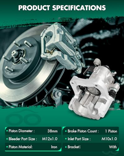 Image of SCITOO Rear Right Disc Brake Caliper With Bracket 19B2576 | Fit For Audi,For Volkswagen Models - For Type 1 2000-2010,For Golf 2000-2006,For Golf City 2007-2010,For TT 2000-2006 1PC