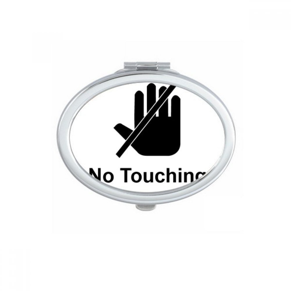 Miroir de maquillage portable mignon et petit miroir de poche compact ovale