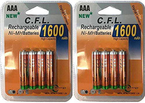 8 stuks ACCUS-batterijen AA LR06 1,2 V Ni-MH oplaadbare accu Mignon 3800 mAh | vervangt batterijen AA 1,5 V | AA LR06 LR6 R6 H06 H6 2 A | speelgoed afstandsbediening auto lamp etc.