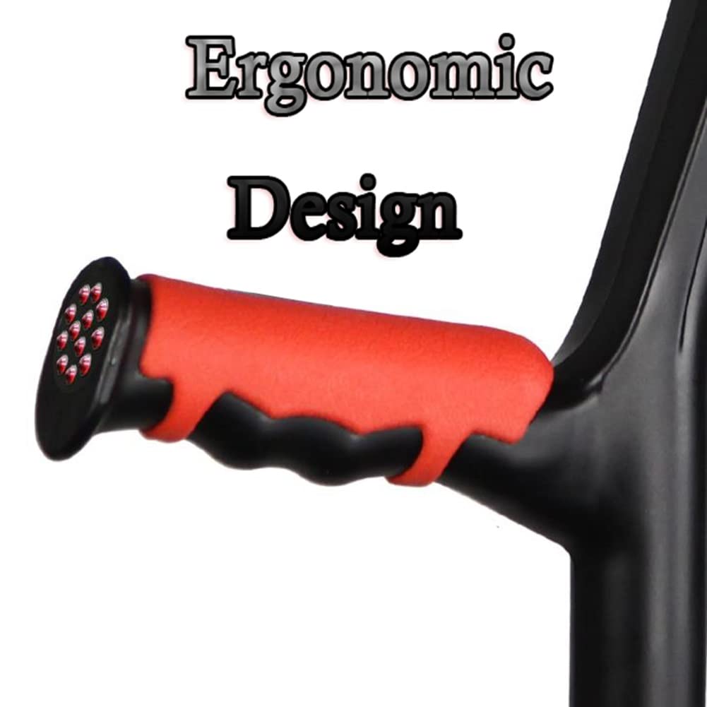 Muletas plegables para antebrazo, muletas ajustables en altura para adultos, diseño ortopédico ergonómico, soporte de puño cerrado