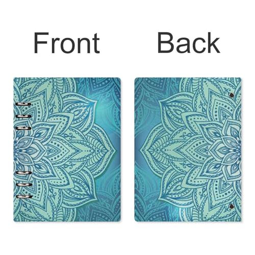 Carnet A5 bohémien bleu pour vos notes de bureau et personnelles - 3