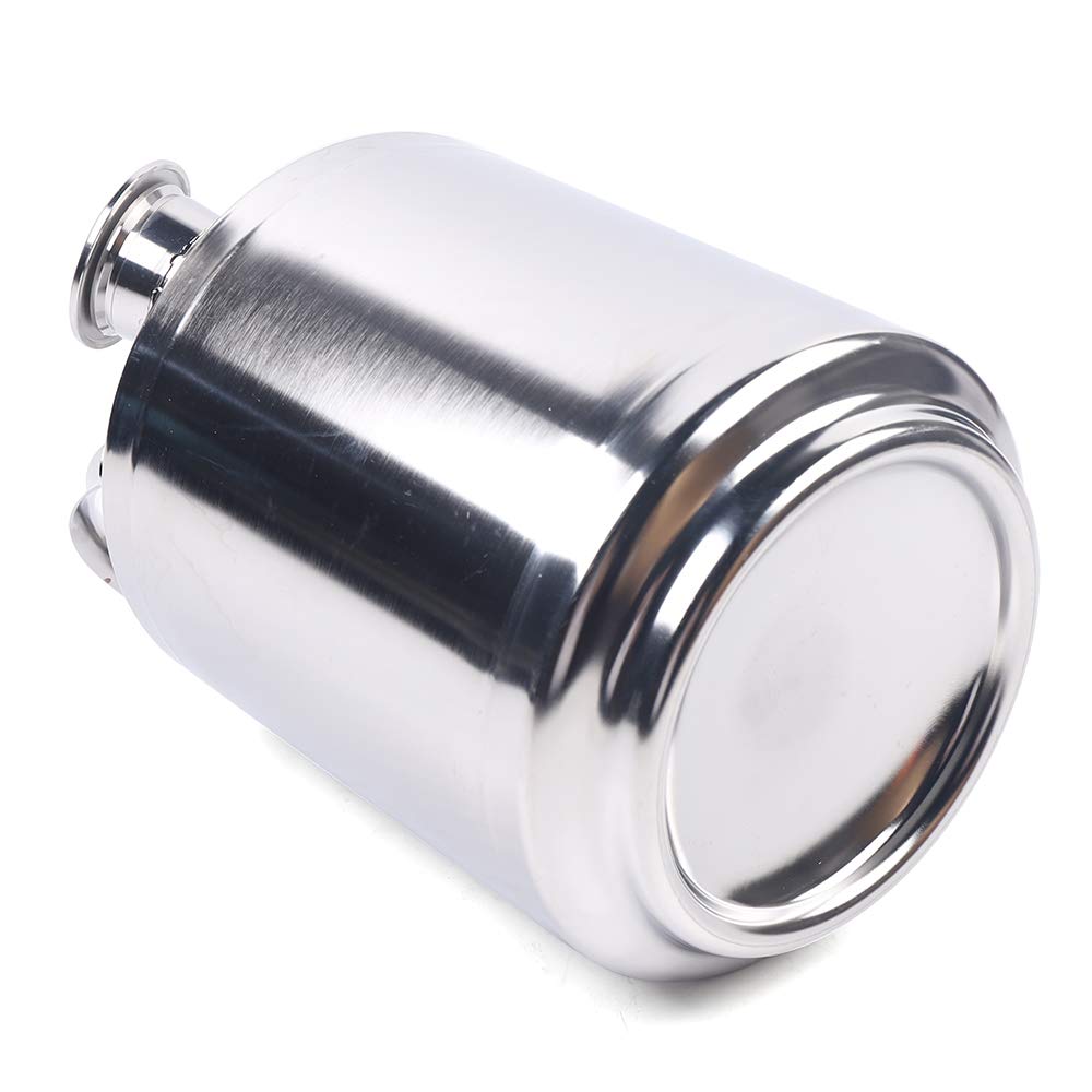 DKTDONG 304 - Botte per la pulizia della birra in acciaio inox, 10 l, contenitore per la pulizia della birra con coperchio, può essere utilizzato per pulire i serbatoi di birra, sillaba, 304