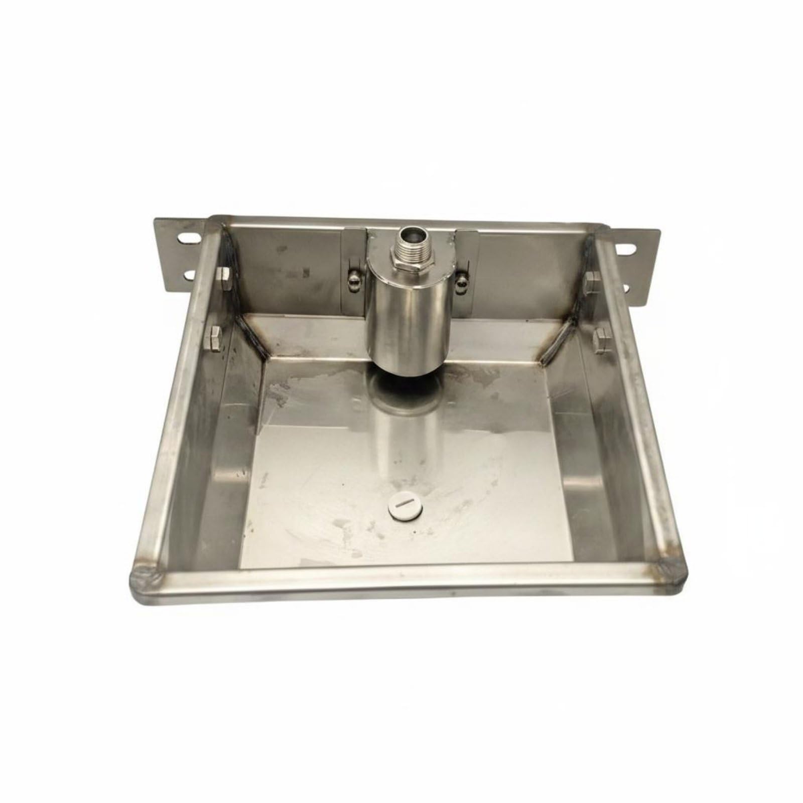 Gralara Abbeveratoio Automatico in Acciaio Inox, Livello Dell'acqua Regolabile, Vasca Abbeveratoio a Galleggiante Robusto e Durevole, per Allevatori, Suini, Bovini, Allevamento, Grande Quadrato