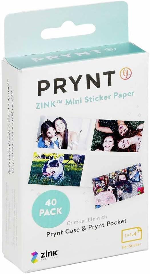 Prynt Zink Paper Mini Sticker 40sheets