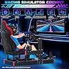Likeem Racing Simulator Cockpit Stand with Elite Series Racing Seats, Adjustable Height, Universal Compatibility for Logitech/Thrustmaster/Fanatec G29 G920 G923 T80 T300, USB, Ergonomic, Modular #4