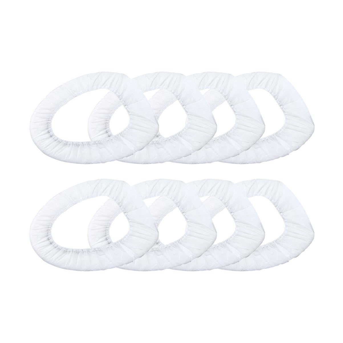 Healeved Elongated Padded Toilet Seat Cover Non-Woven Fabric Disposable 50 Pack Bath Mat Cushion