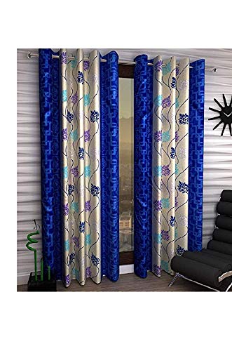 Inira TrendzInira Trendz Polyester Blend Curtain (Blue, 4 X 5)(Blackout)