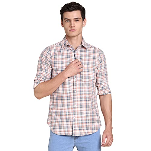 Image of Dennis Lingo Men's Orange Casual Shirt