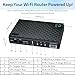 Mini UPS Battery Backup for Routers,Built-in 10400mAh Rechargeable Surge Protector with POE,Output USB 5V/2A DC 5V/9V/12V 2A for Modem,Security Camera, Smartphones (Black)