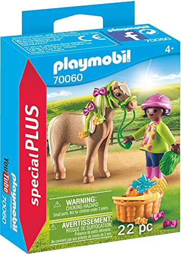 PLAYMOBIL Special Plus Especial Niña con Pony, Multicolor (70060)
