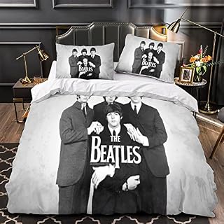 The Beatles Ensemble De Literie De 3D , Ensemble De Housse De Couette en Microfibre Confortable Et Doux De 3,Fermeture… - Les Beatles, Paul McCartney, John Lennon, RIngo Starr, George Harrison The Beatles Ensemble De Literie De 3D , Ensemble De Housse De Couette en Microfibre Confortable Et Doux De 3,Fermeture… – Image 3