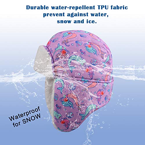 Image of BAVST Winter Trapper Hat for Boys Girls Waterproof Warm Baby Toddler Ushanka Fleece Beanie Hats for 6M-6T