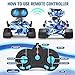 FunMission Robot Toys for Kids Boys Girls Emo Robots Remote Control Smart Robot with Auto-Demonstration LED Eyes Flexible Head & Arms for 3+ Years Old Kids