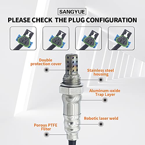 Sensor de Oxígeno para Motor V6 Chevrolet y Buick 4 Piezas miniatura 3