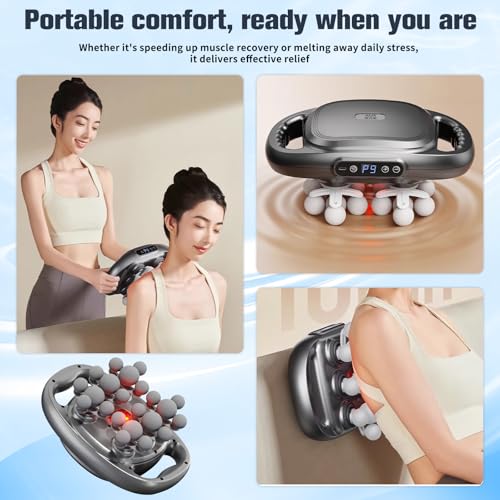 Pistolet de massage de tête avec écran LCD pour dos et jambes - 7