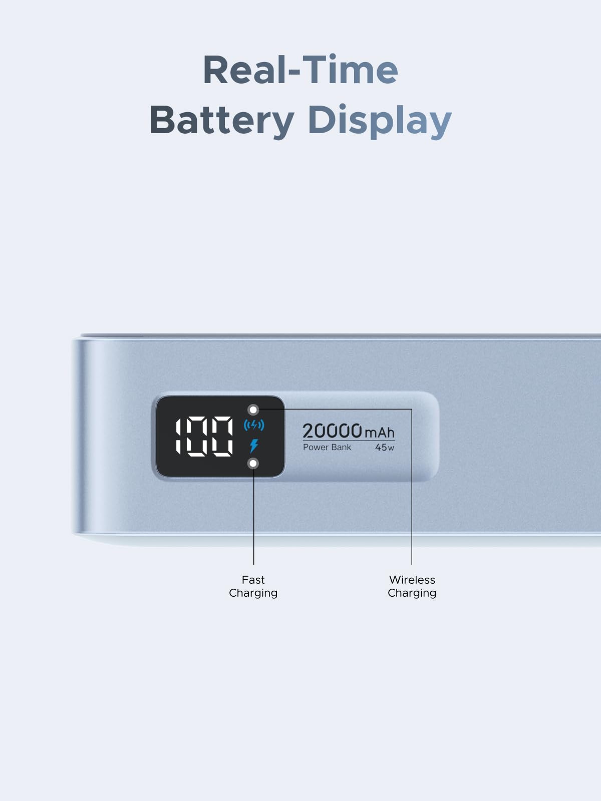 UGREEN MagFlow 20000mAh Qi2 25W Magnetyczny Powerbank z USB-C 45W | Certyfikat Qi2, Zintegrowany Kabel, Ekran LED, iPhone 17-12, do podróży i dojazdów do pracy