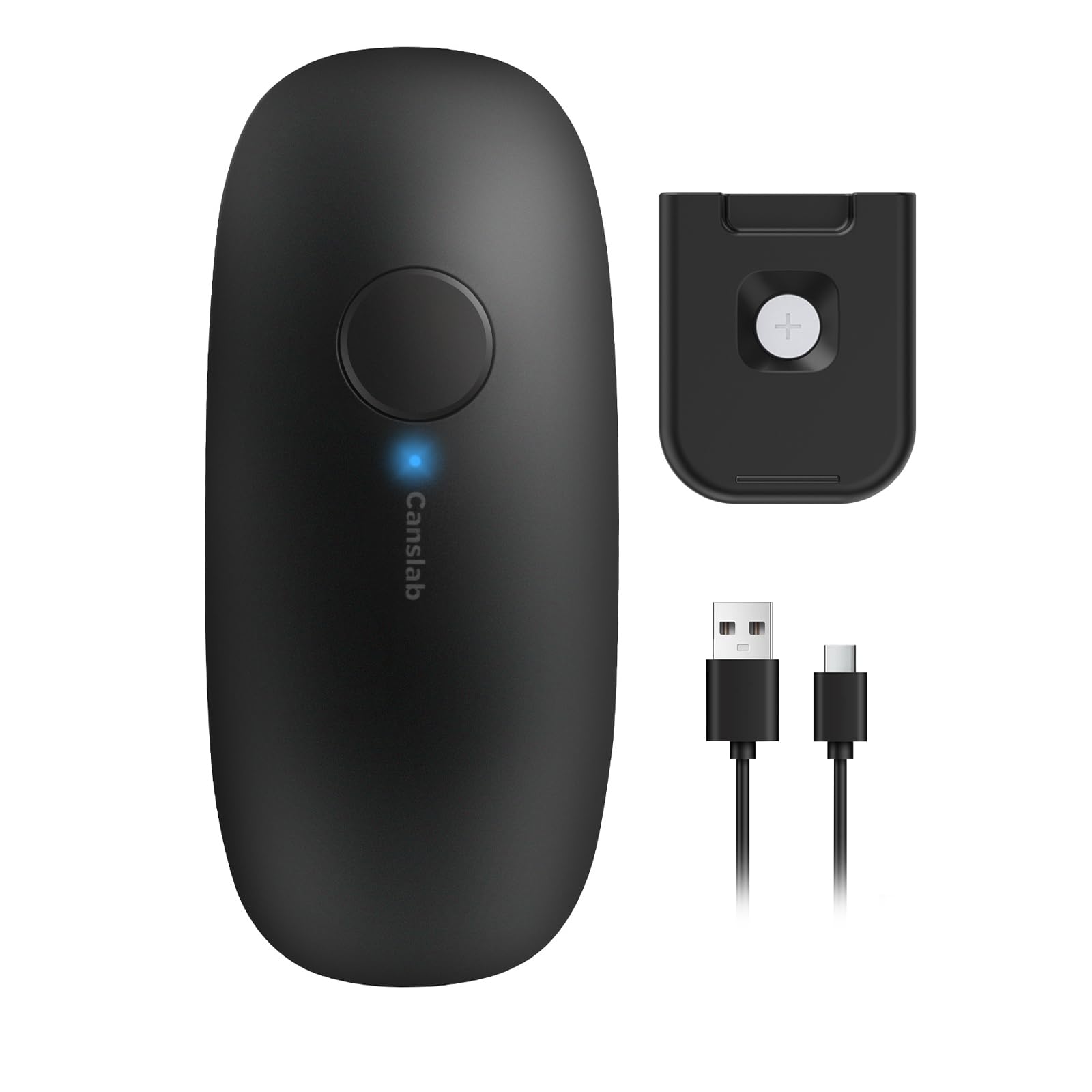 Canslab Rechargeable Electric Can Openers for Kitchen for Seniors with Arthritis- USB Battery Automatic Can Opener for Any Size Can - Smooth Edge, Handsfree, Portable Small One Touch Opener