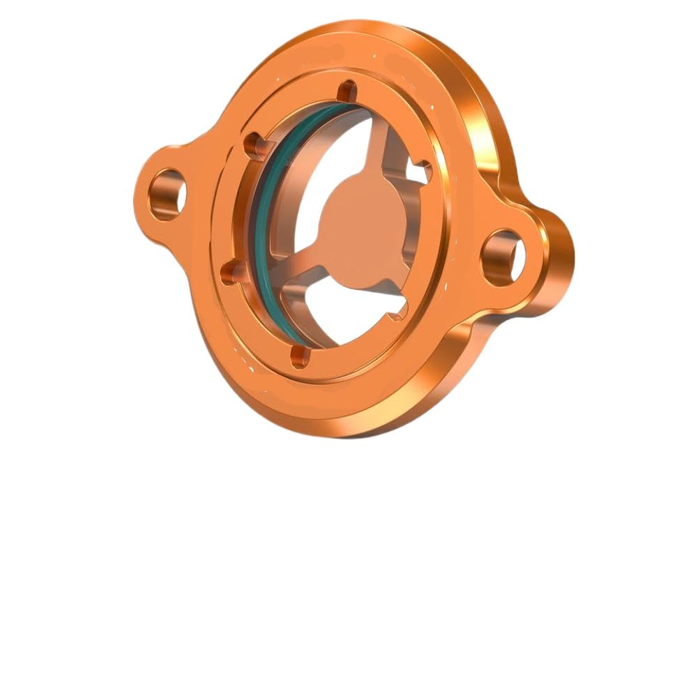 Coperchio filtro olio motore trasparente in alluminio compatibile con 125 200 250 390 2016 2017 2018 2019 2020 2021 2022 2023(black)