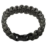  Trenzado Pulsera Paracord de Supervivencia con Hebilla ancho 1,9 cm Verde Oliva, verde - Olive - olive, S (18cm)