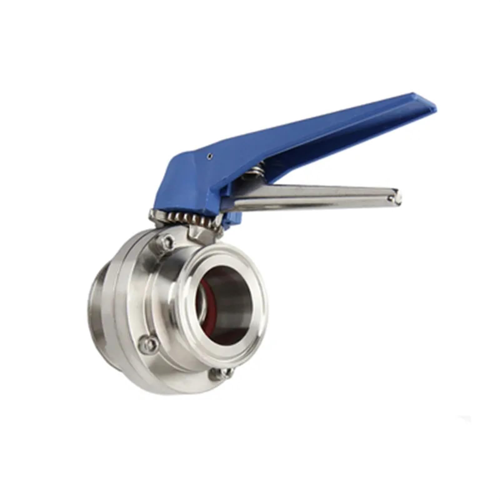 JNURGWLYH S304 Stainless Steel 1.5" Tri Clamp Butterfly Valve Squeeze Trigger(51MM OD64)