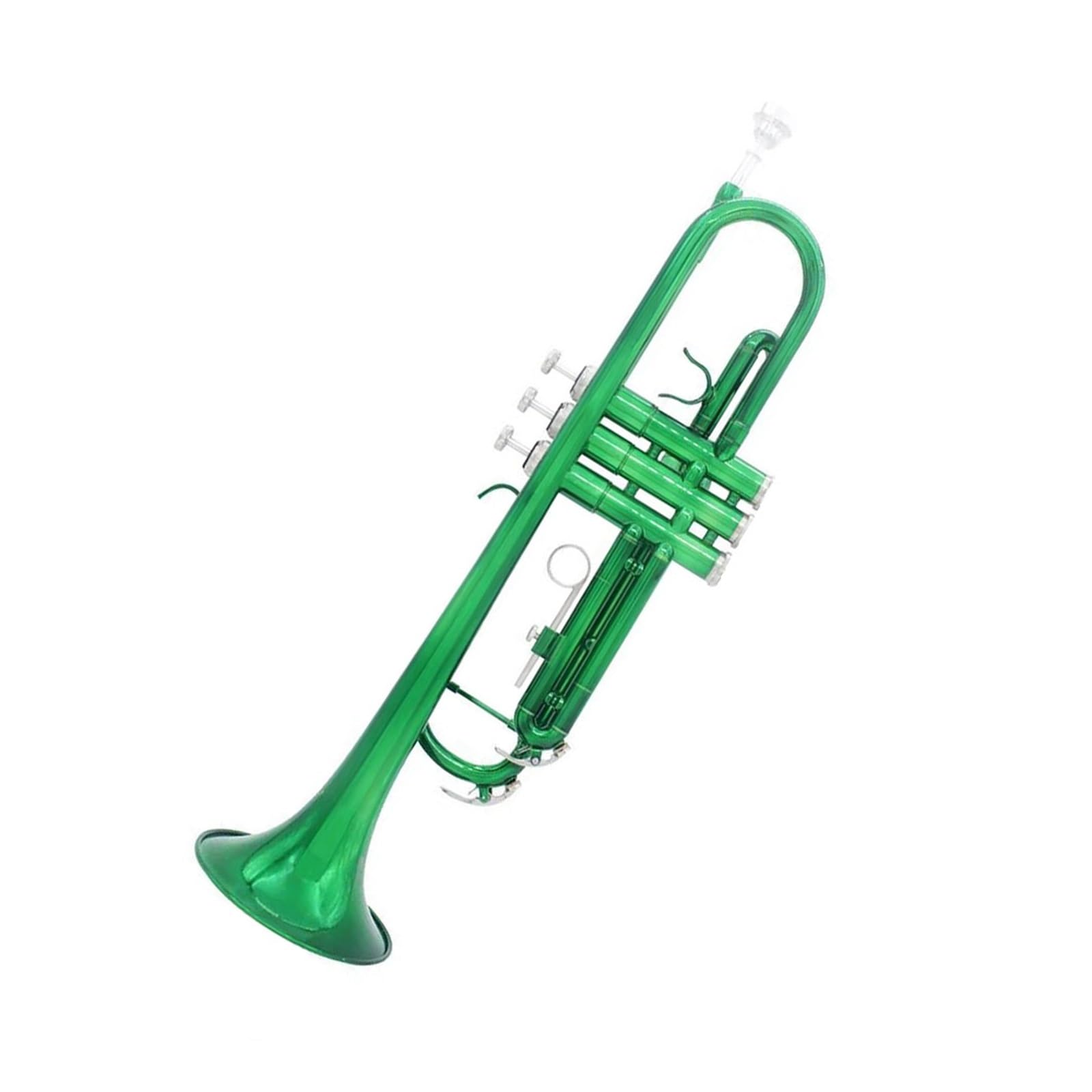 trąbka instrument Zestaw zielonej trąbki standardowa rurka miedziana z akcesoriami mała wykwintna rurka miedziana