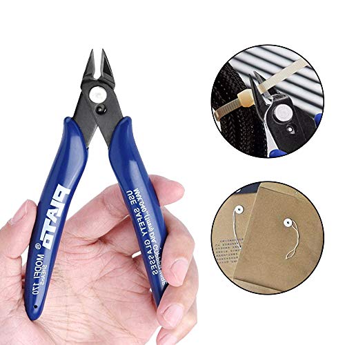 Creativity Blue Flush Cutter Mini Diagonal Cutting Pliers Side Cutter Nippers Wire Cutter #TOP2