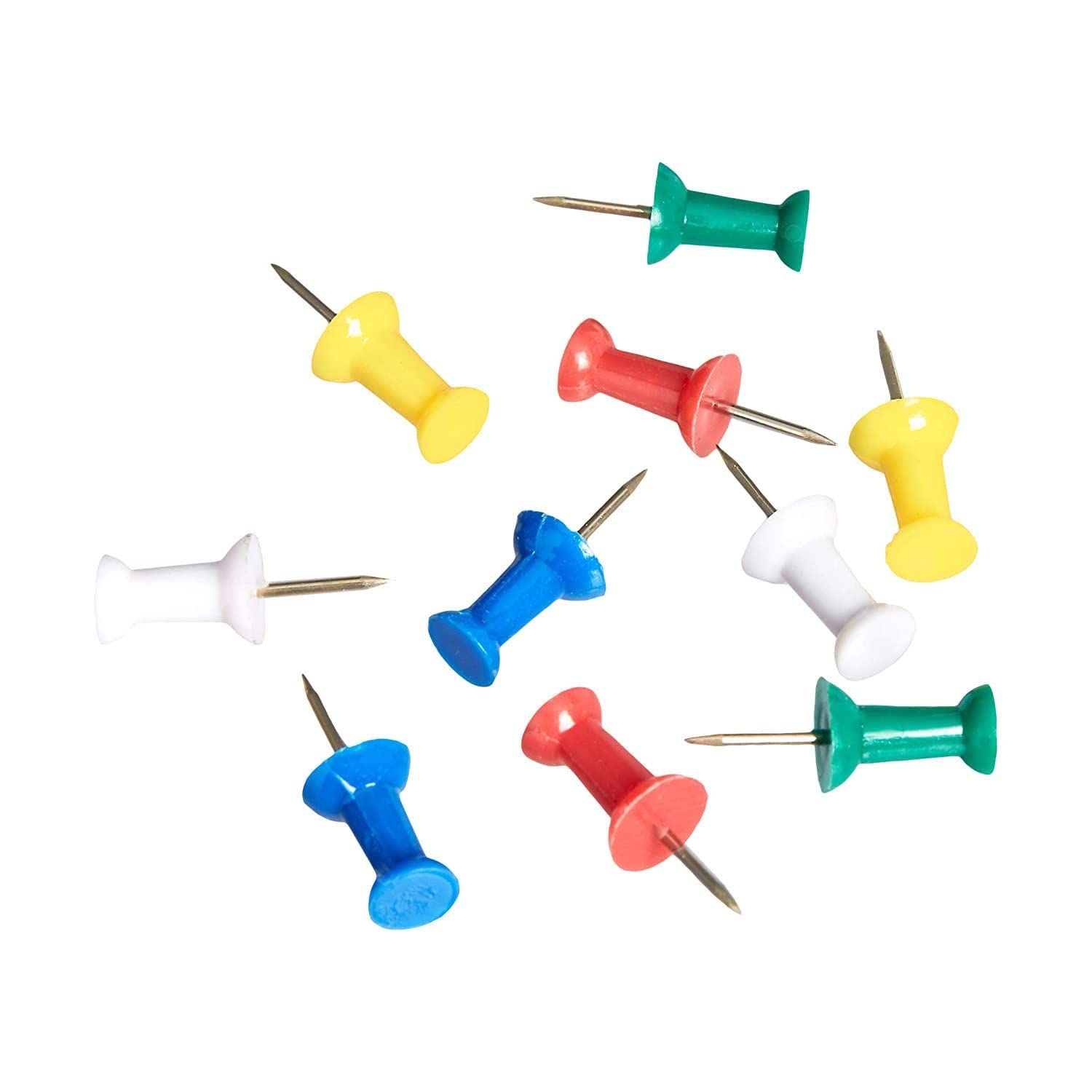 Aabhir Traders Push Pins Steel Point/Board Pins/Thumb Pins,Tracks & Pins Gem Pins for Notice Boards Soft Board Display Board of Office Home School, Shop with a Reusable Storage Box (Pack of 50 Pins) 2