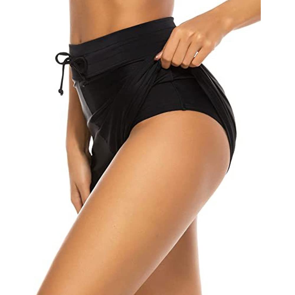 Damskie letnie spodnie bikini szorty kąpielowe z wysokim stanem szorty tankini krótkie spodenki kąpielowe