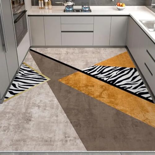 Tapis pour salon facile à nettoyer grand format PVC cuir modèle E