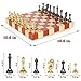 Metal Chess Set for Adults & Kids with Metal Chess Pieces –Wooden Chess Board Game with Portable Storage Case, Classic Strategy Family Board Game Gift Travel Chess Set