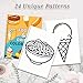 Food and Drink Coloring Book for Adults, Spiral Bound Coloring Books for Adults Relaxation, Single Sided Pages Thick Paper Mindfulness Adult Coloring Book