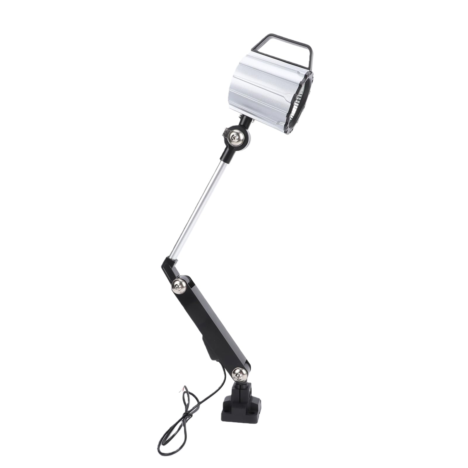 YWBL-WH Luz de Torno de Madera, Aleación de Aluminio, Luz de Máquina LED Articulada de 24 W con Cabezal Ajustable 360 ​​para Tornos CNC y Fresadoras
