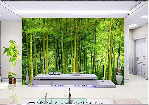 Papier peint bambou 3d intissé pour masquer imperfections de mur