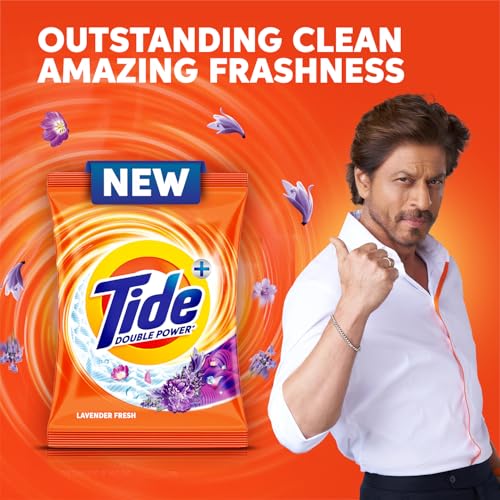 Image of Tide Plus Detergent Washing Powder - 8kg Super Saver Pack Lavender Fragrance| 2X Deep Clean Power | World's No. 1 Detergent Brand